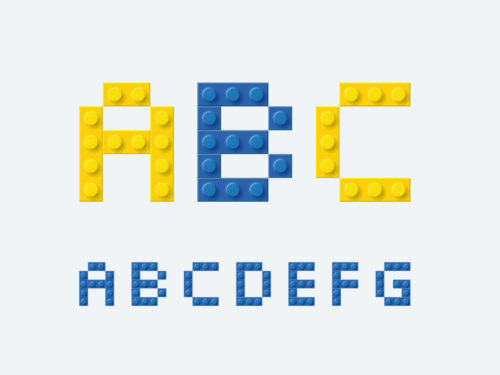 Lego Font Design
