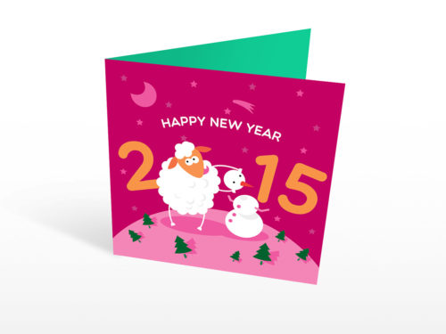 New Year Greeting Cards Design