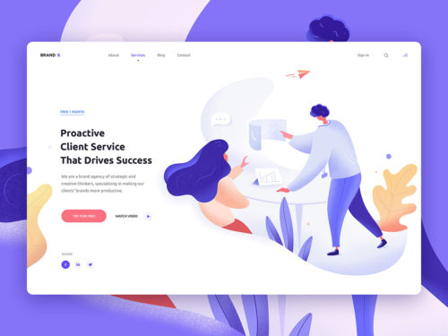 Landing Page Design for Brand X